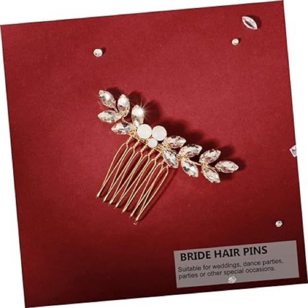 Elegant Gold Bridal Hair Comb